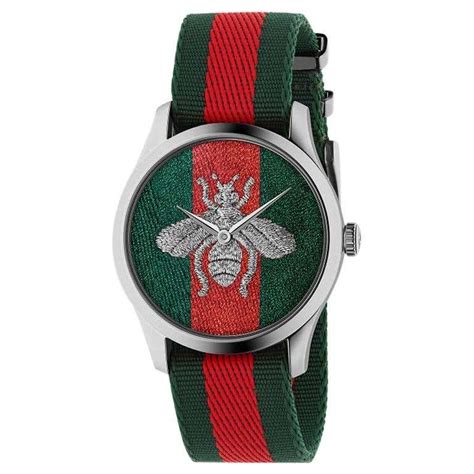 silver gucci watch women& 39|ladies gucci bee watch.